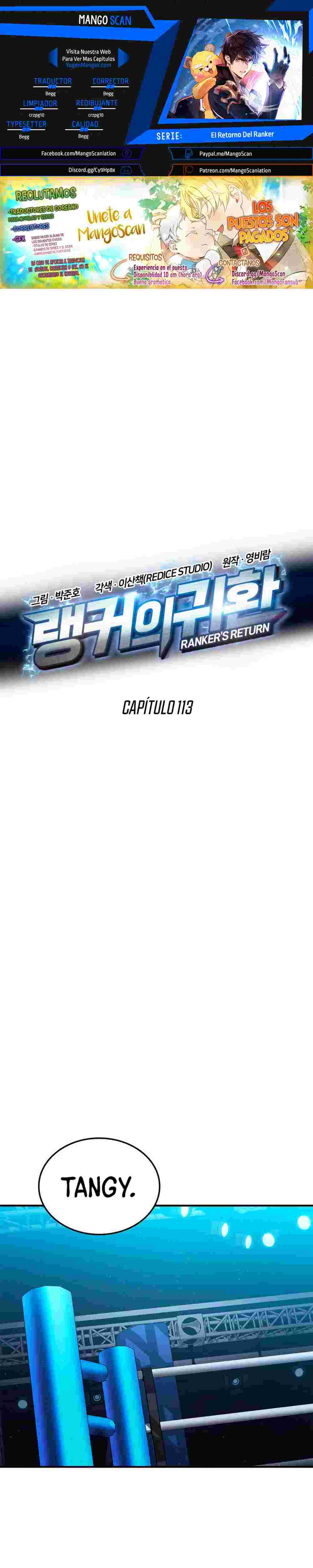 El Retorno Del Ranker (Remake) capítulo 113 página 1