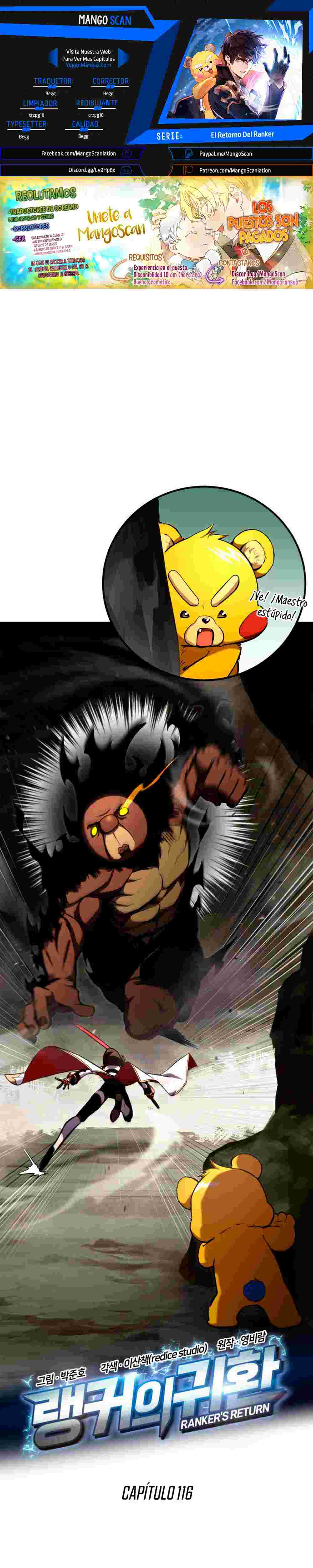 El Retorno Del Ranker (Remake) capítulo 116 página 1