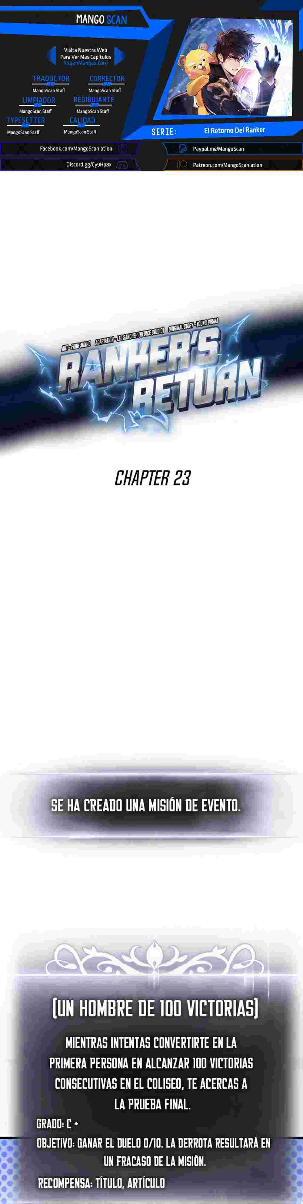 El Retorno Del Ranker (Remake) capítulo 23 página 1