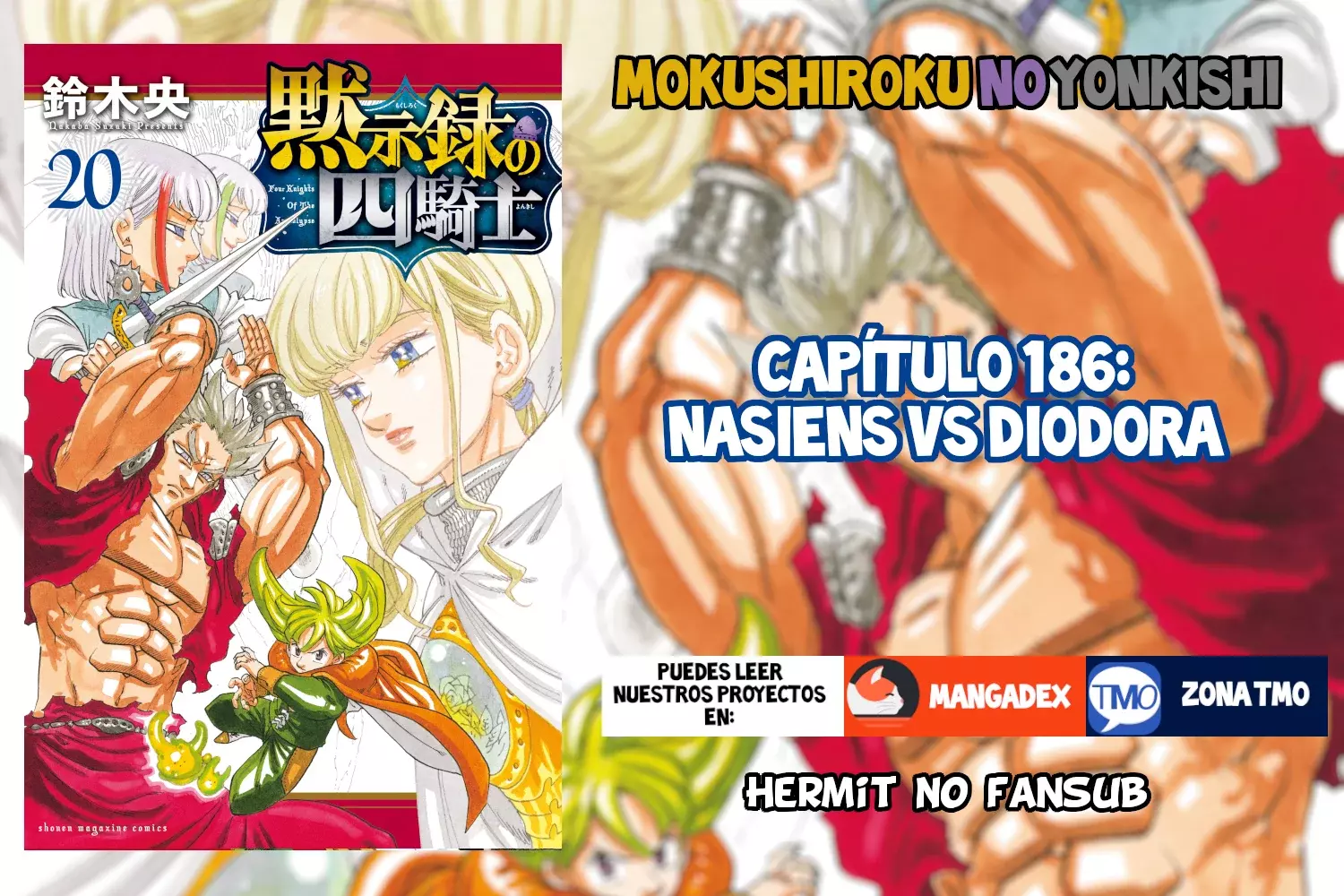 Mokushiroku no Yonkishi capítulo 186 página 1
