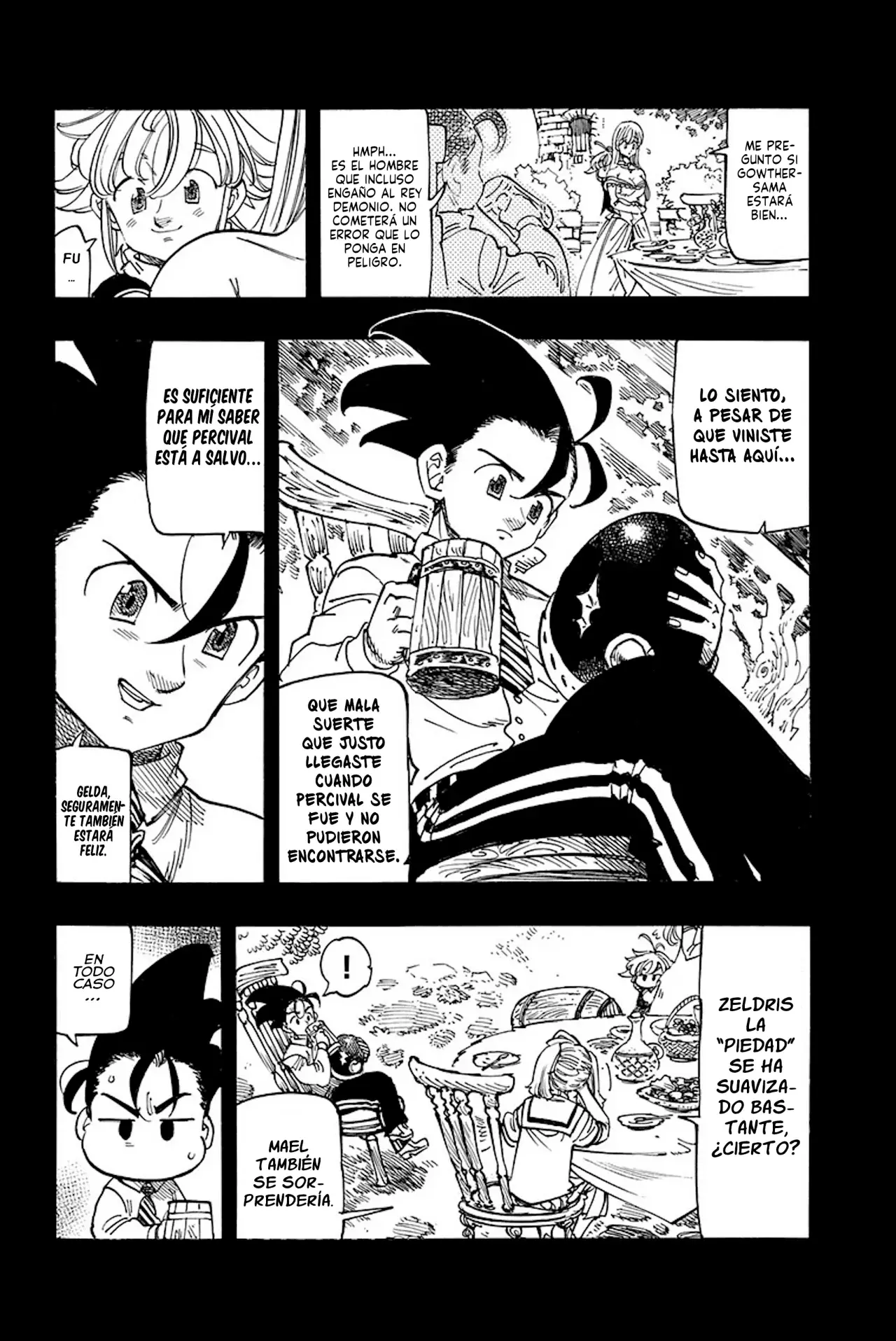 Mokushiroku no Yonkishi capítulo 194.5 página 8