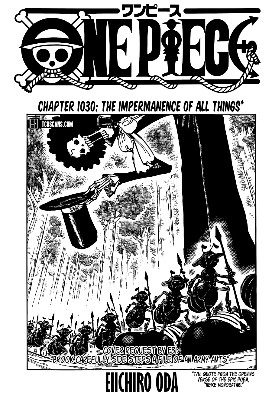 One Piece capítulo 1030 página 1