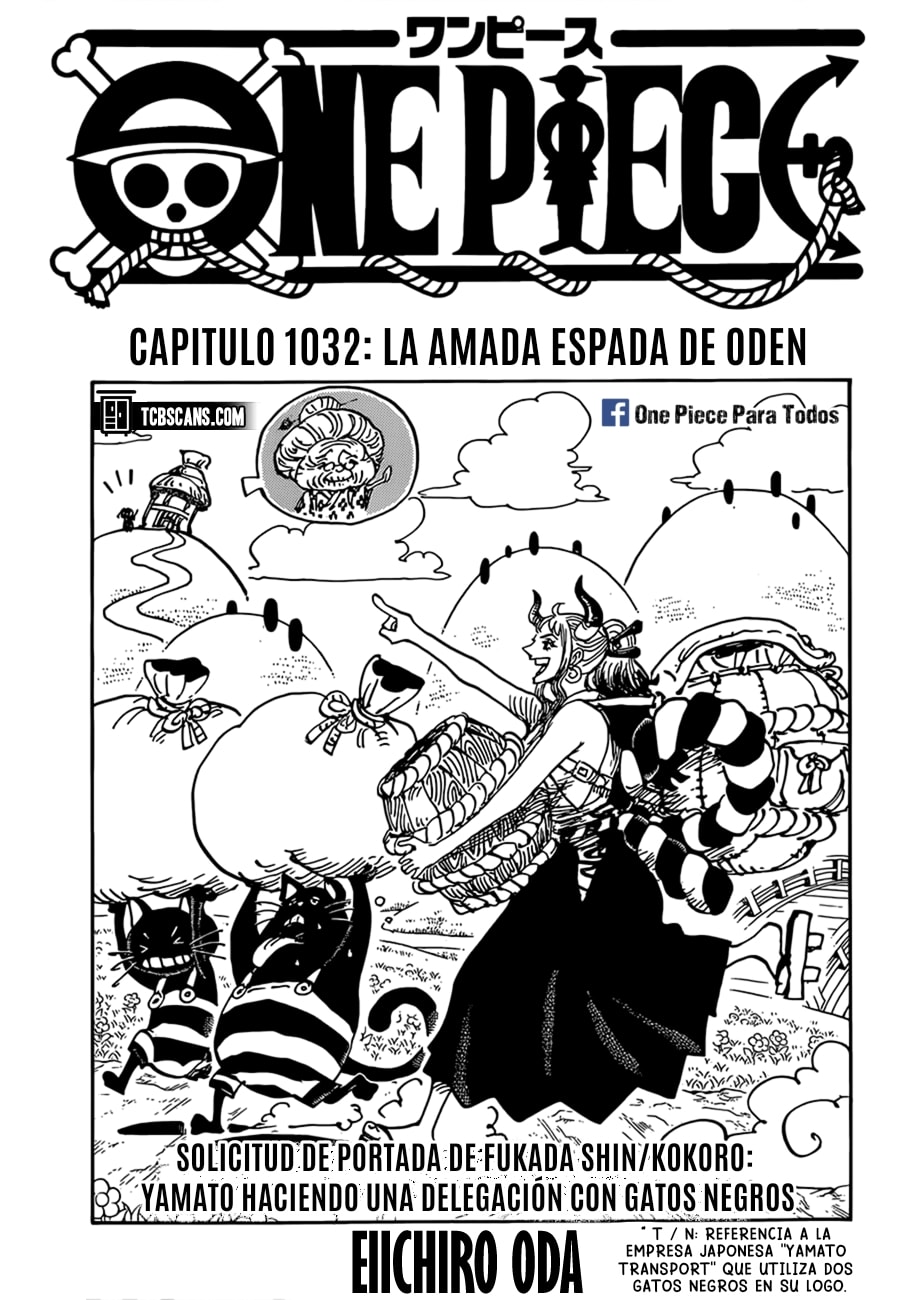One Piece capítulo 1032 página 1