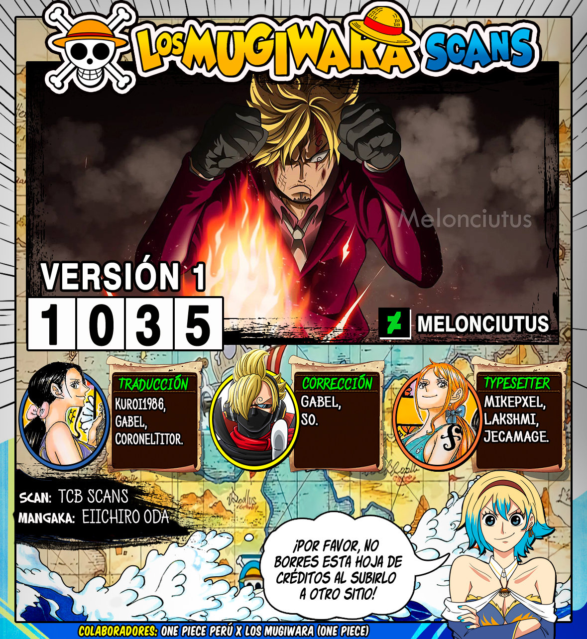 One Piece capítulo 1035 página 1