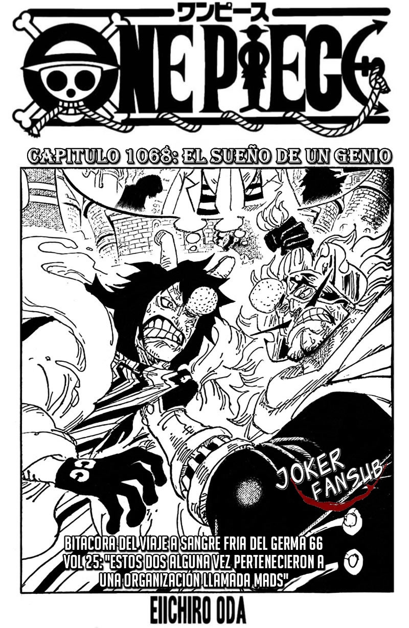 One Piece capítulo 1068 página 2