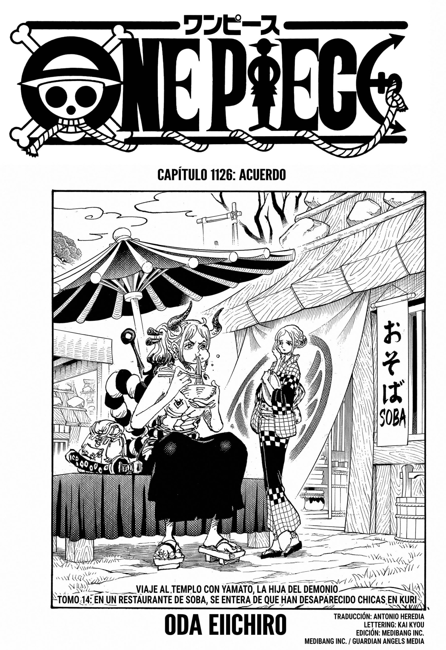 One Piece capítulo 1126 página 1