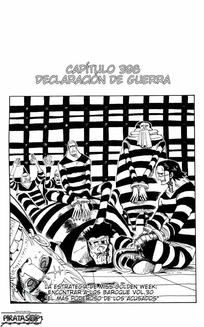One Piece capítulo 398 página 1