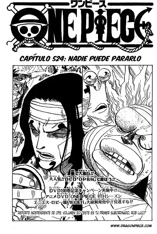 One Piece capítulo 524 página 1