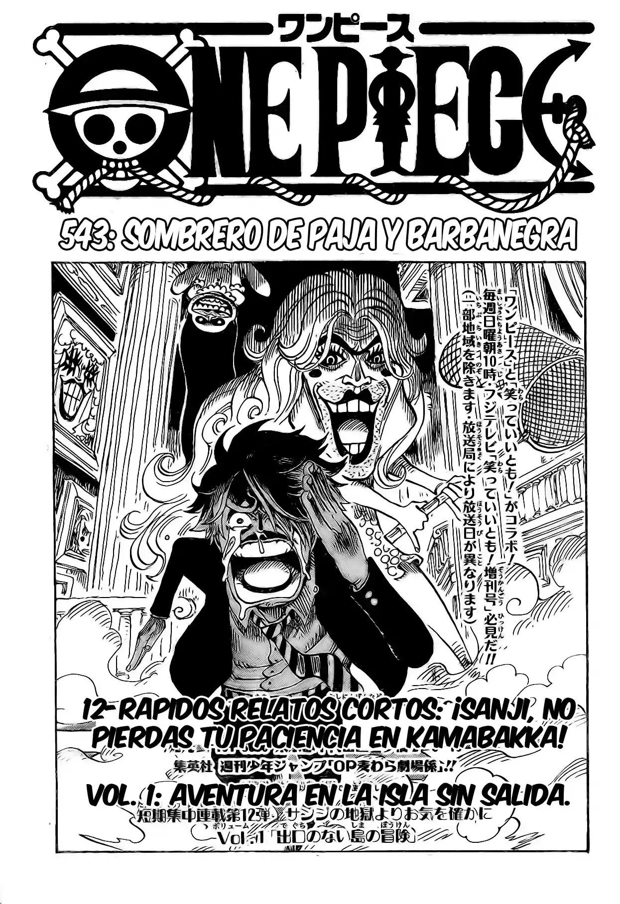 One Piece capítulo 543 página 1