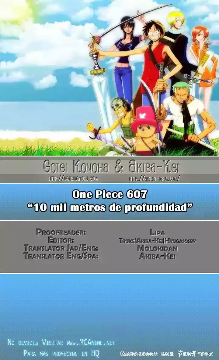 One Piece capítulo 607 página 1