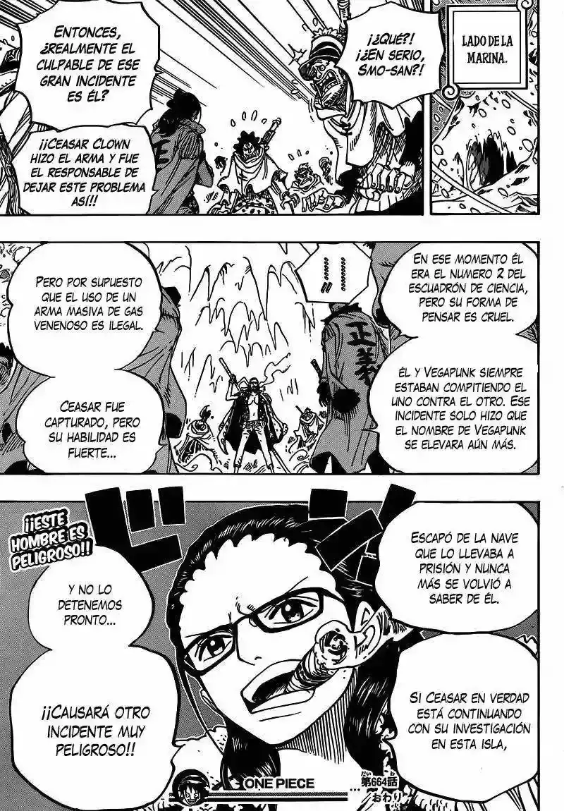 One Piece capítulo 664 página 19