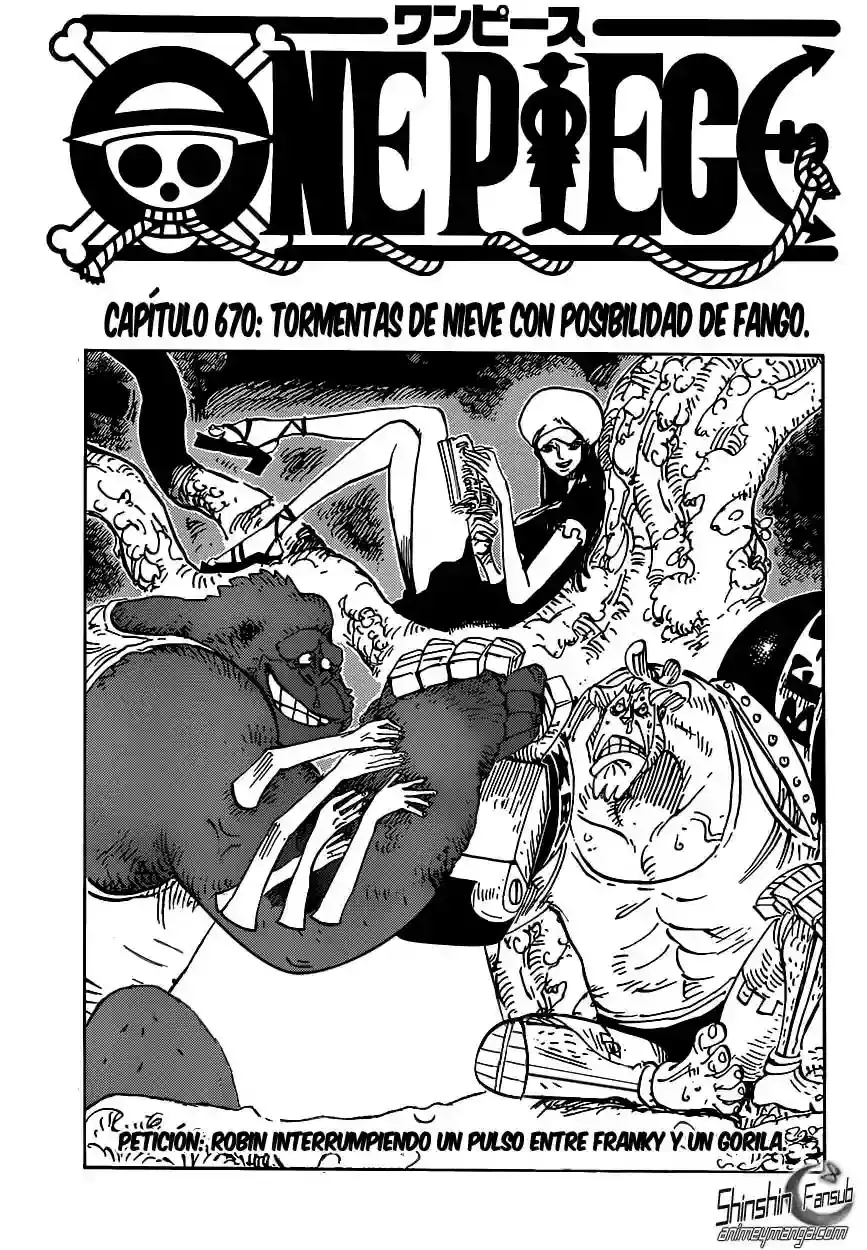 One Piece capítulo 670 página 1