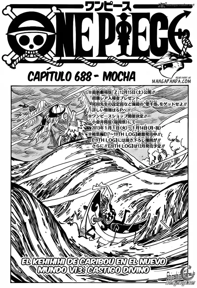 One Piece capítulo 688 página 1