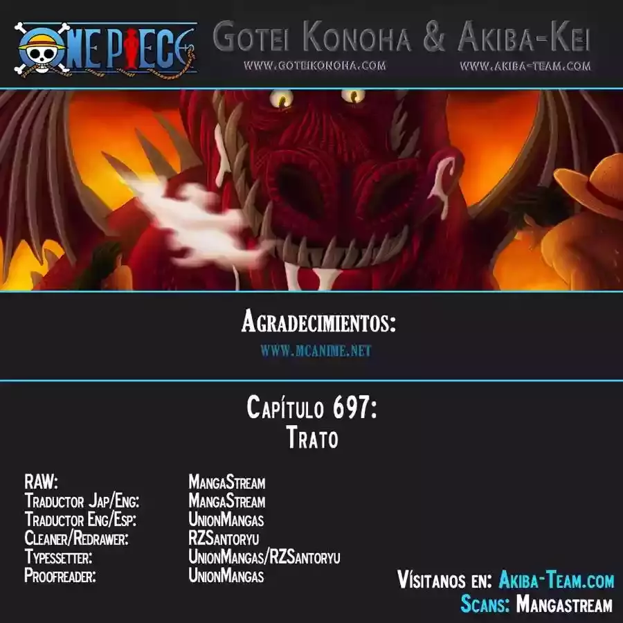 One Piece capítulo 697 página 1