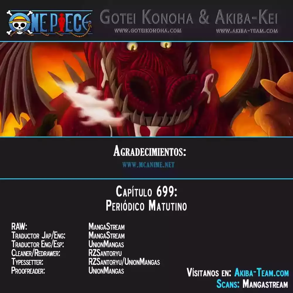One Piece capítulo 699 página 3