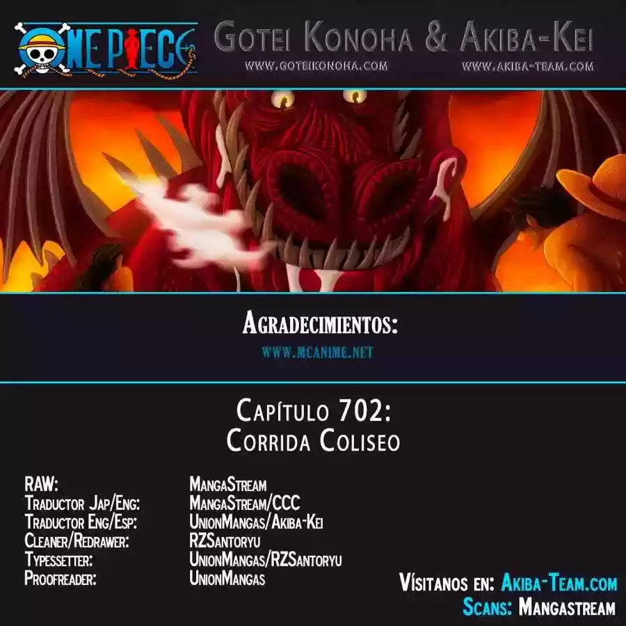 One Piece capítulo 702 página 1