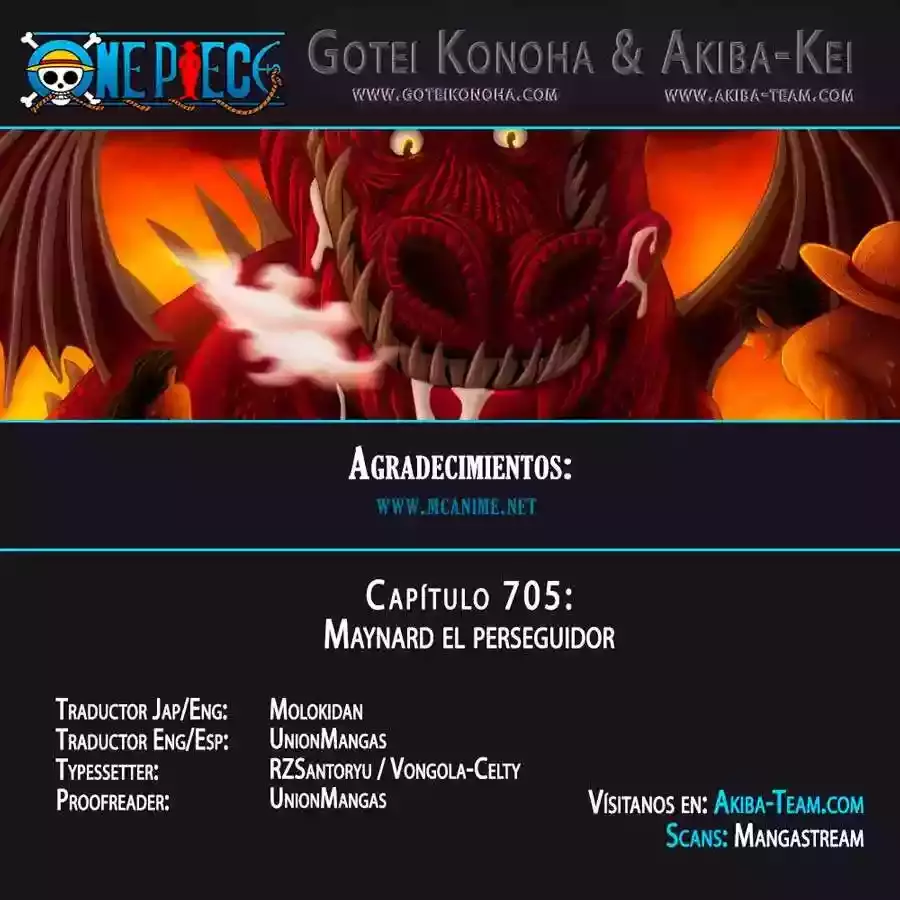One Piece capítulo 705 página 1