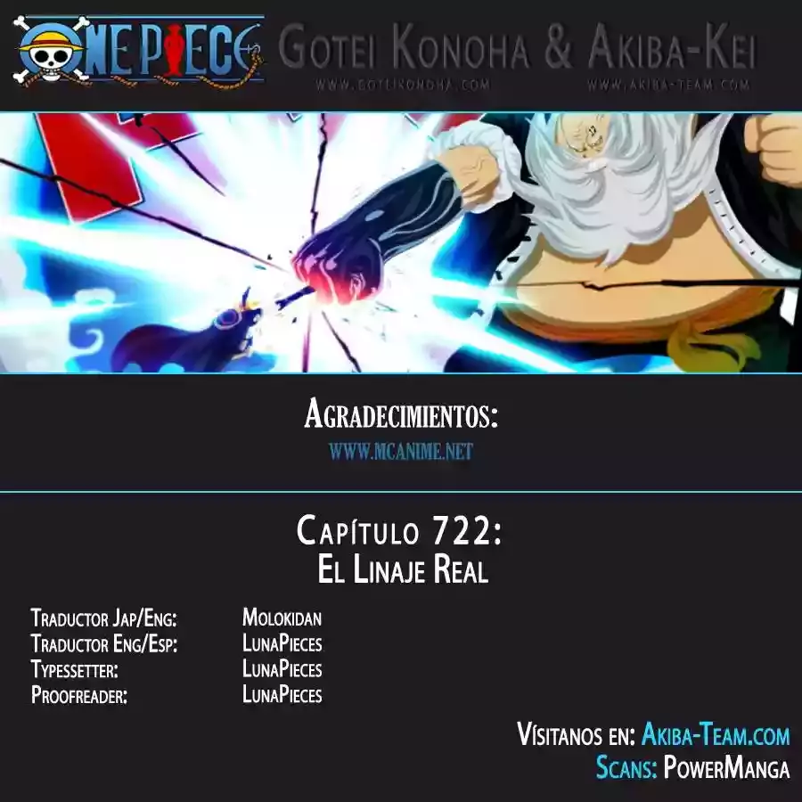 One Piece capítulo 722 página 1