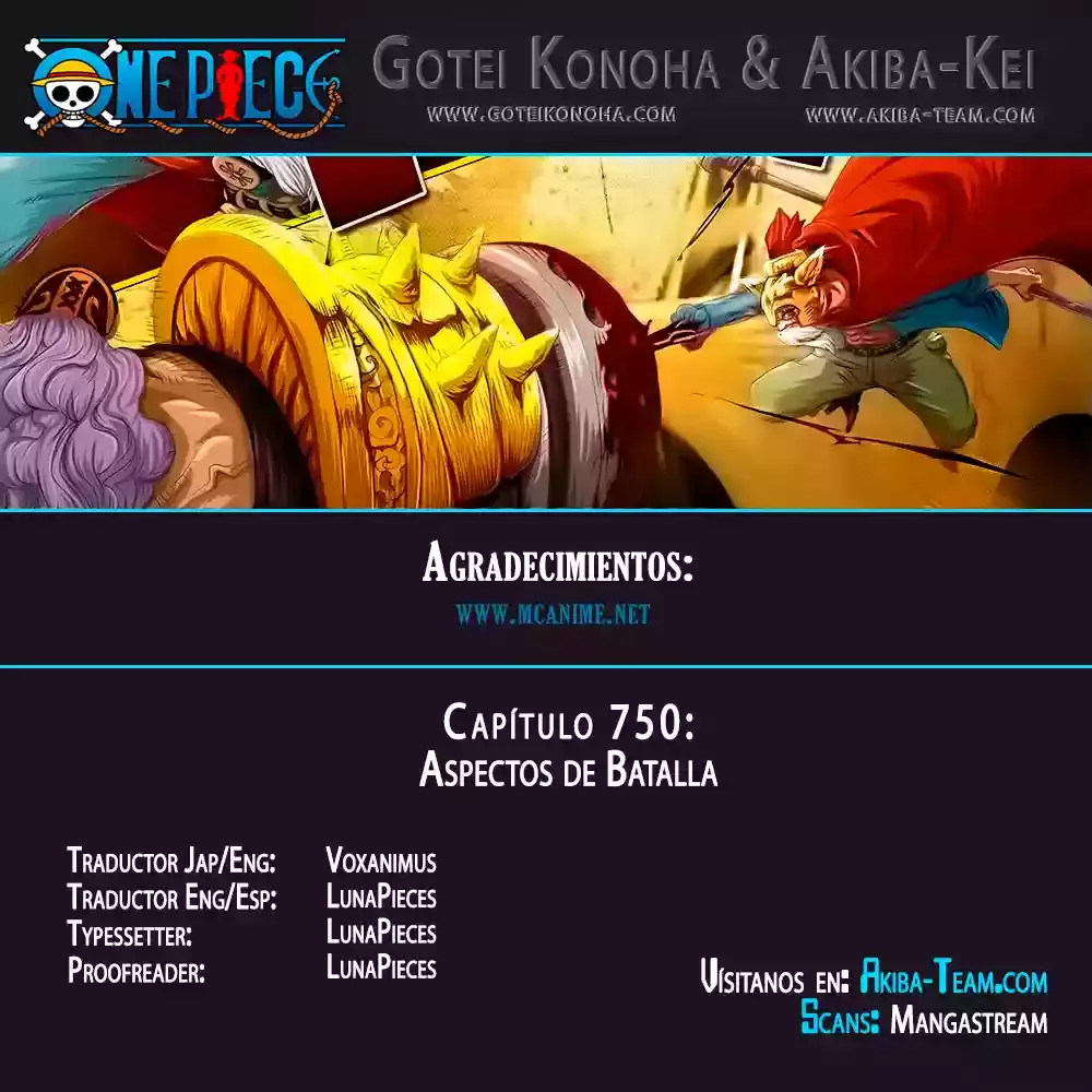 One Piece capítulo 750 página 1
