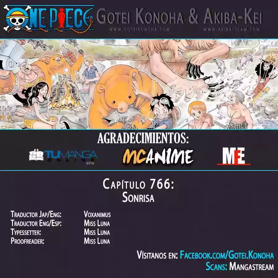 One Piece capítulo 766 página 1