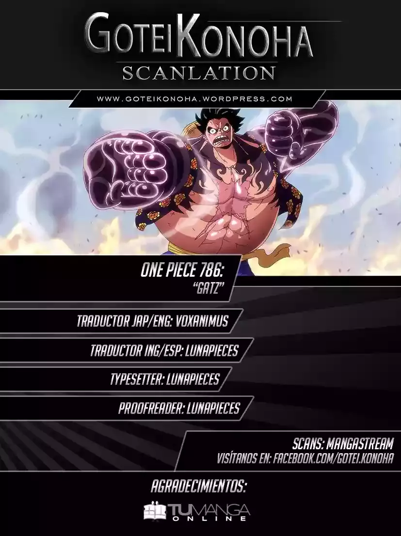 One Piece capítulo 786 página 1