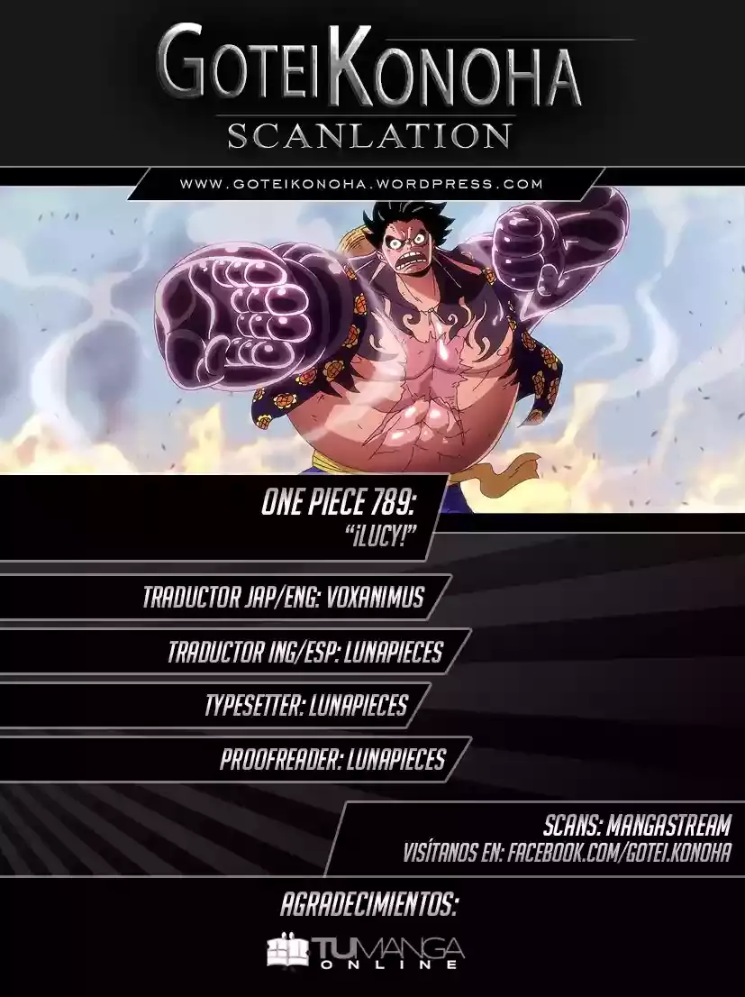 One Piece capítulo 789 página 1