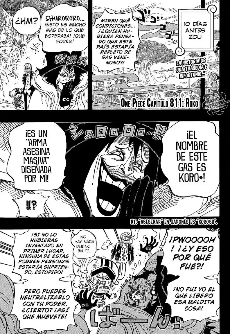 One Piece capítulo 811 página 3
