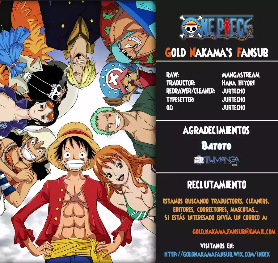 One Piece capítulo 816 página 1