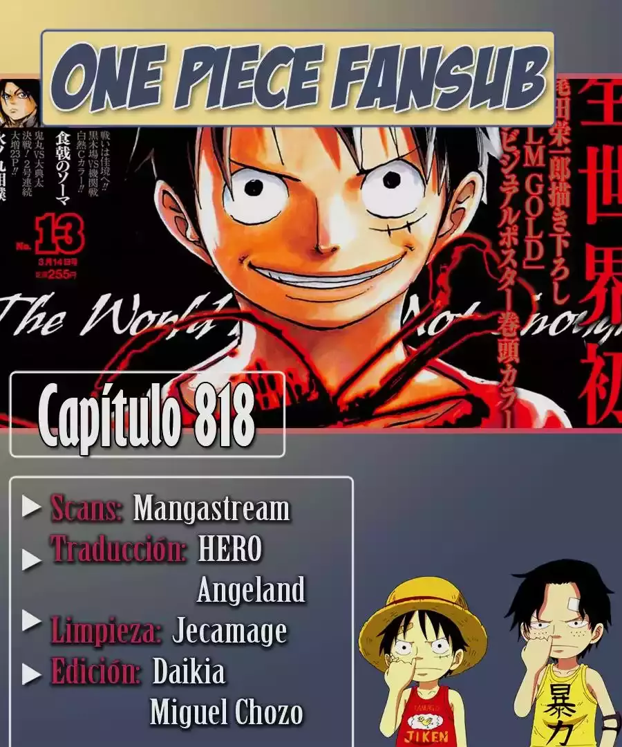 One Piece capítulo 818 página 1