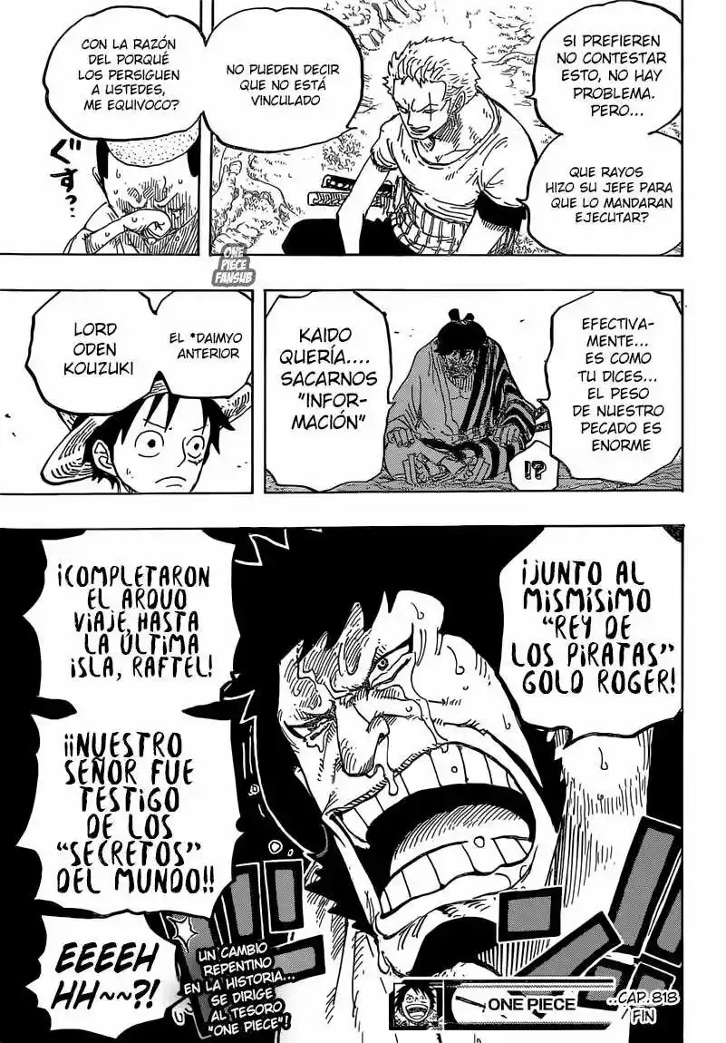 One Piece capítulo 818 página 16