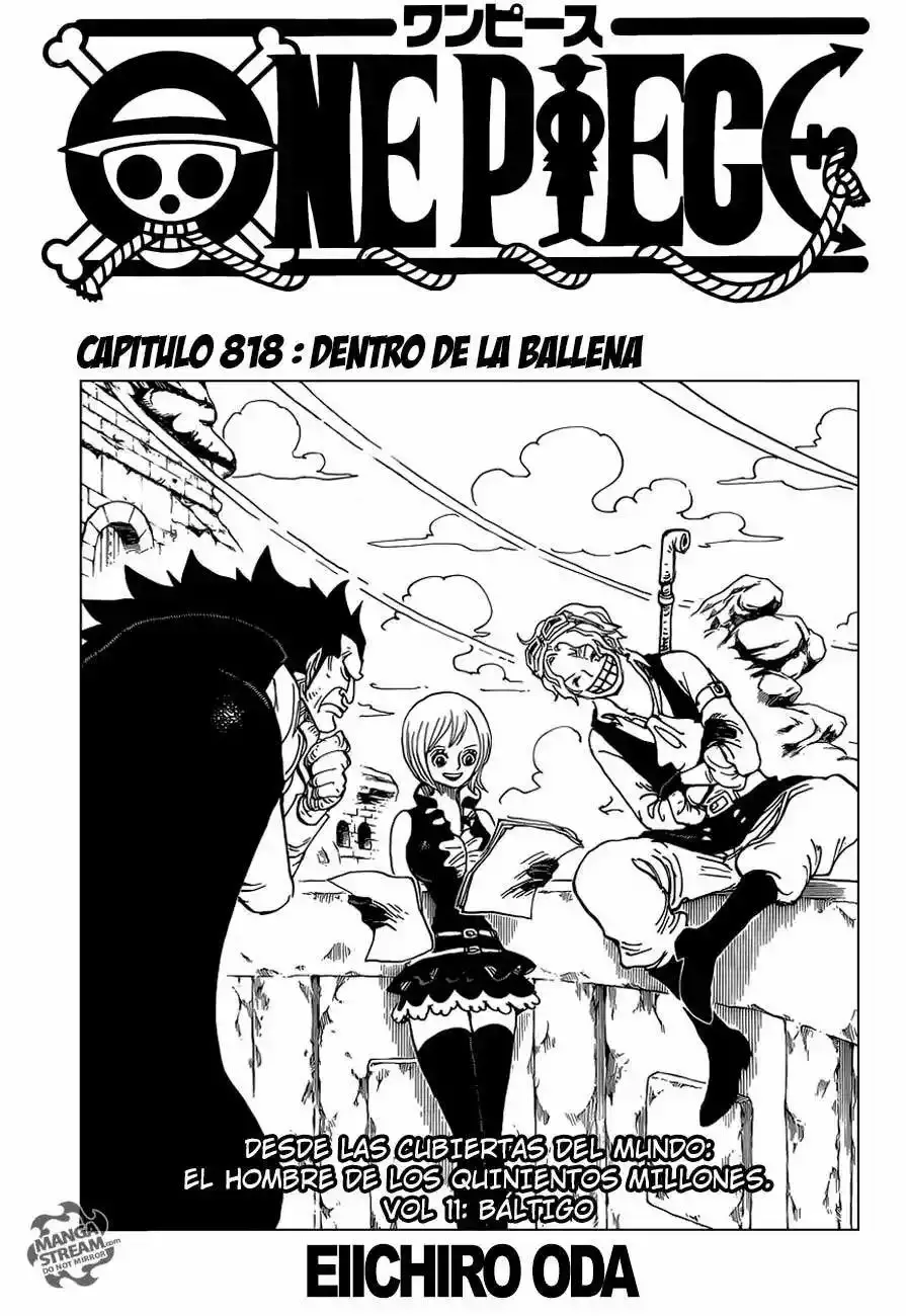One Piece capítulo 818 página 2