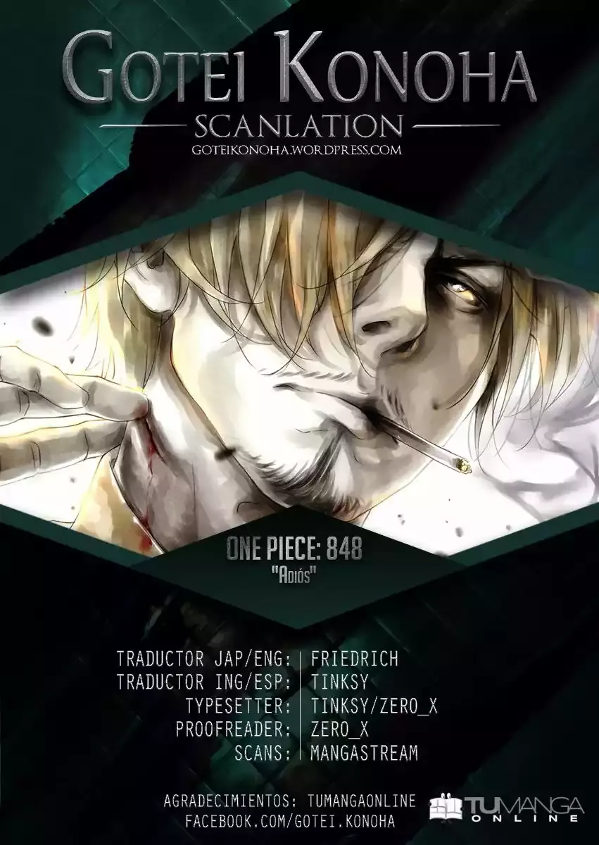 One Piece capítulo 848 página 1