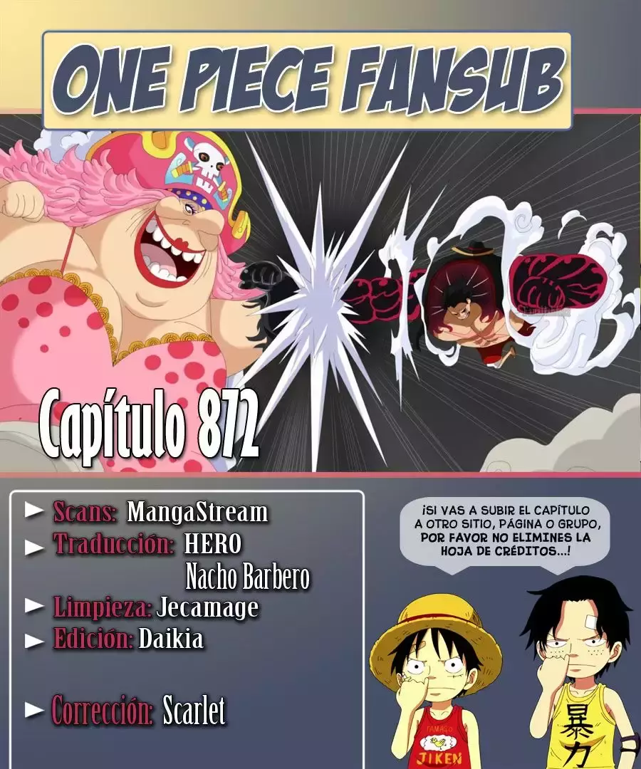 One Piece capítulo 872 página 3