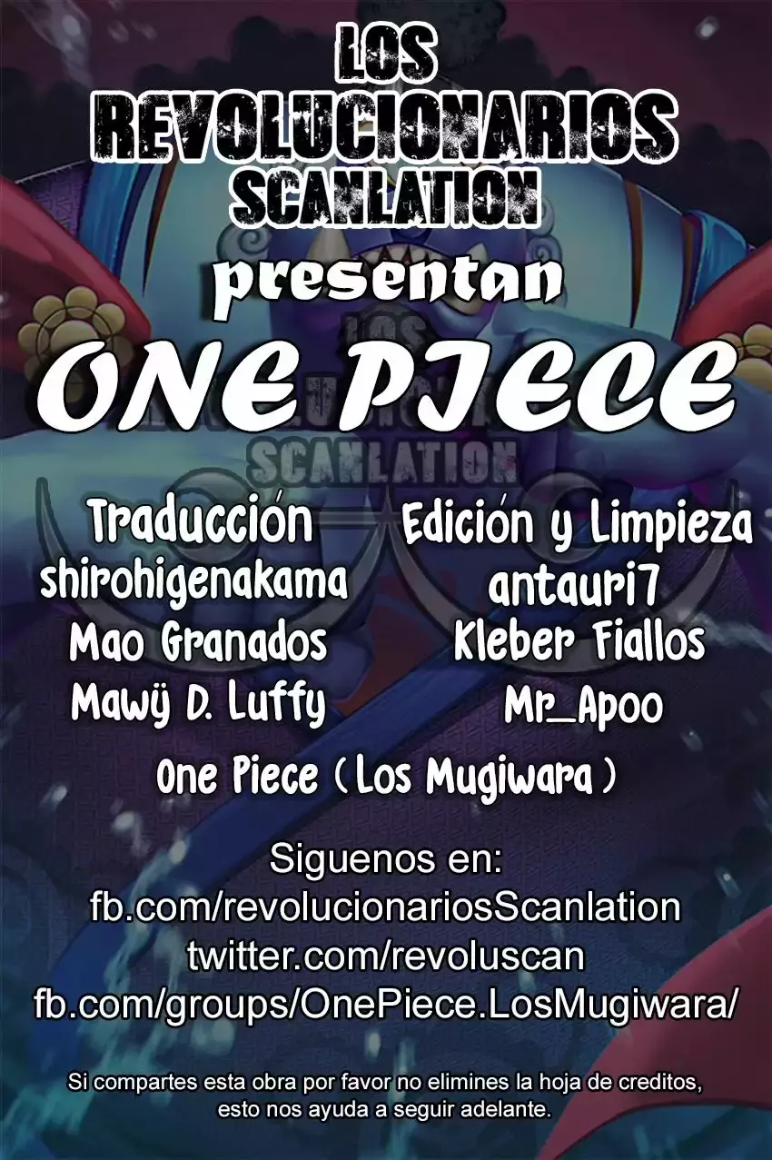 One Piece capítulo 892 página 1