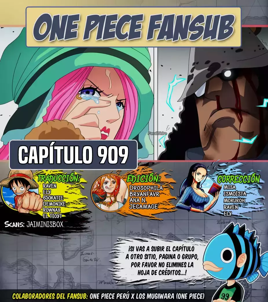 One Piece capítulo 909 página 1