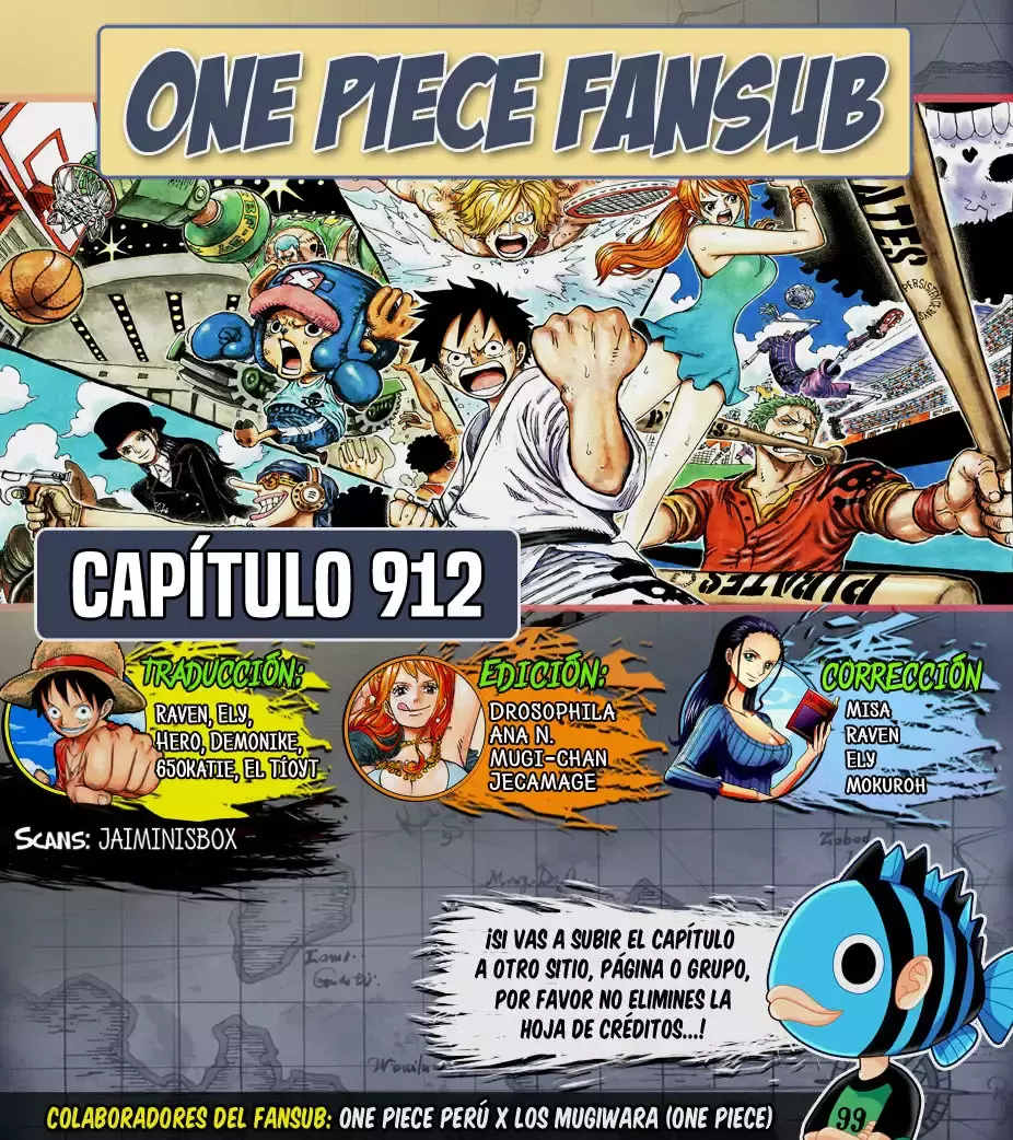 One Piece capítulo 912 página 1