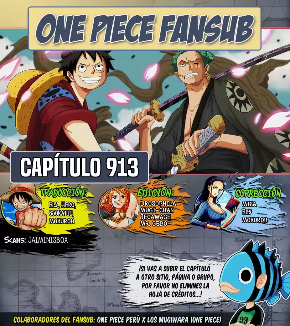 One Piece capítulo 913 página 1