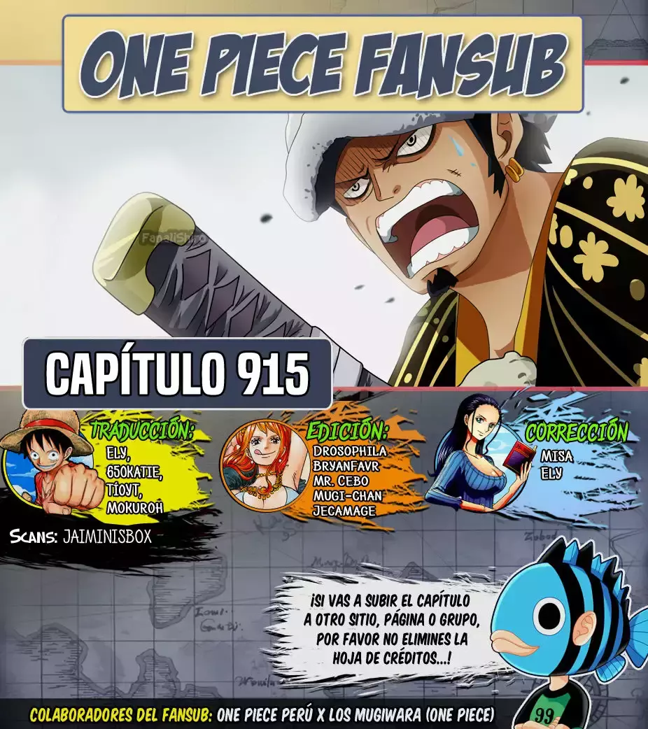 One Piece capítulo 915 página 1