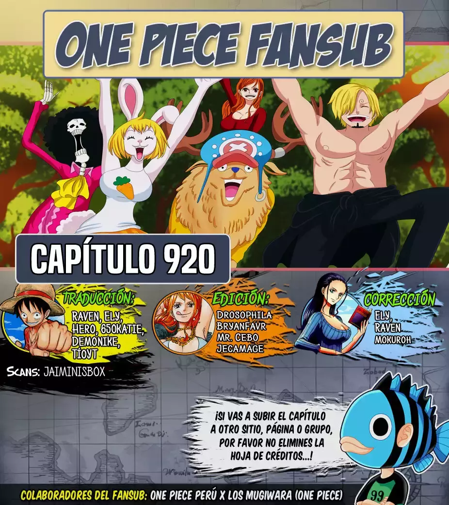 One Piece capítulo 920 página 1