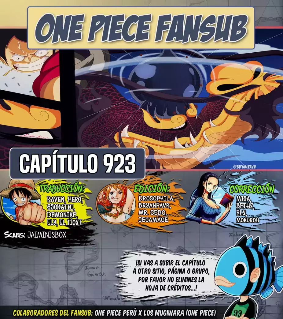 One Piece capítulo 923 página 1