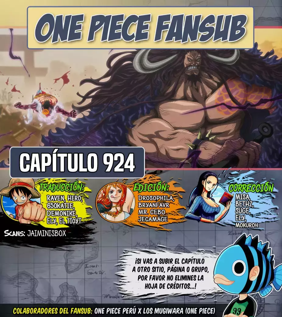 One Piece capítulo 924 página 1