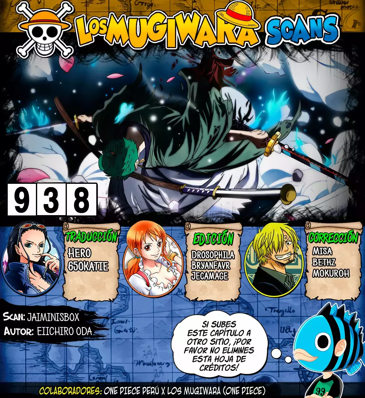 One Piece capítulo 938 página 1