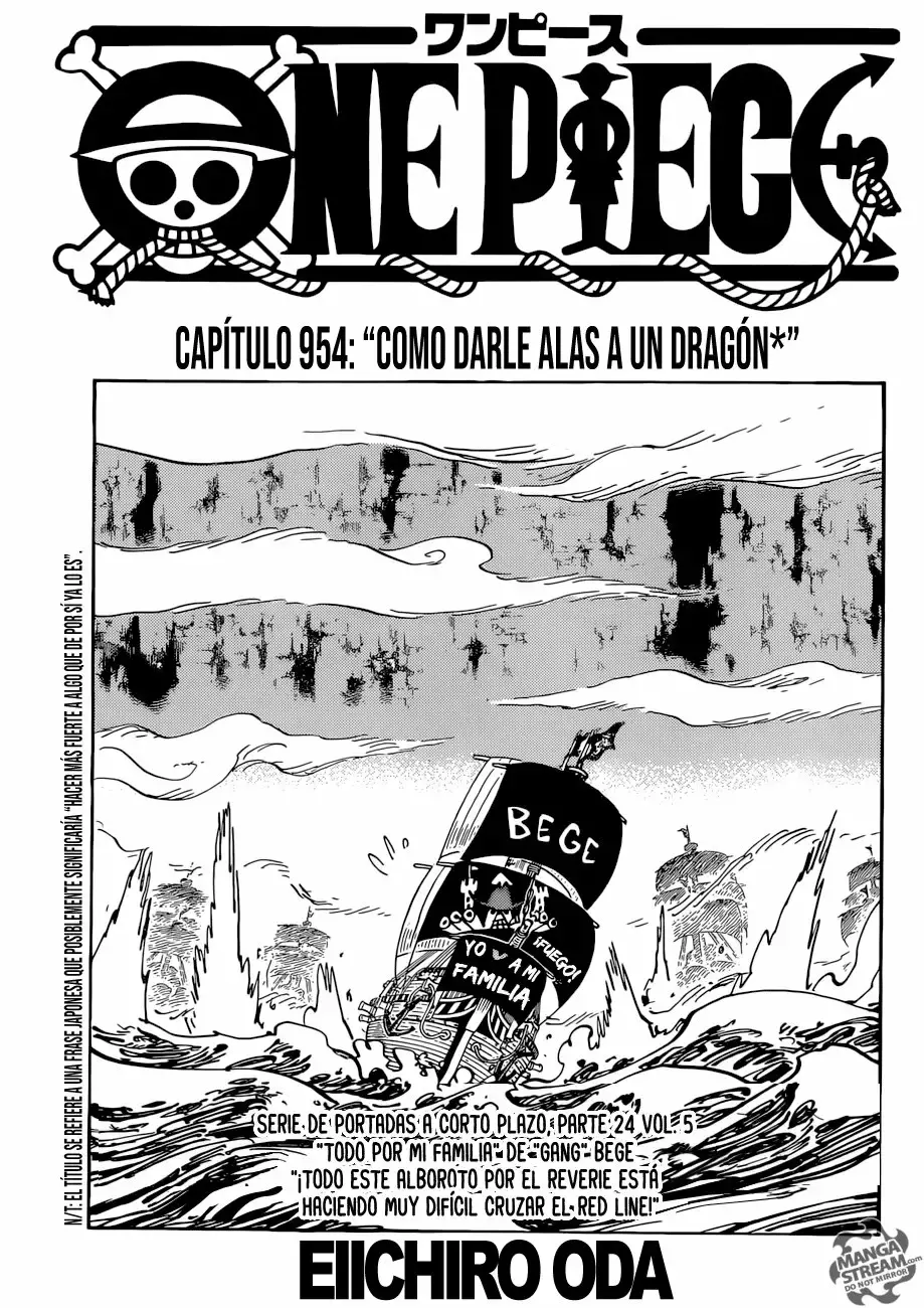 One Piece capítulo 954 página 1