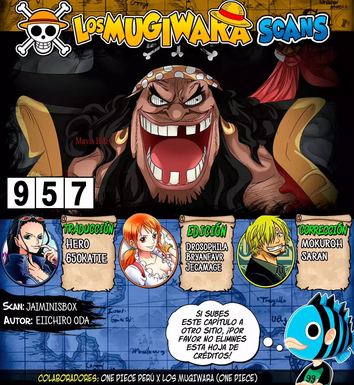 One Piece capítulo 957 página 1