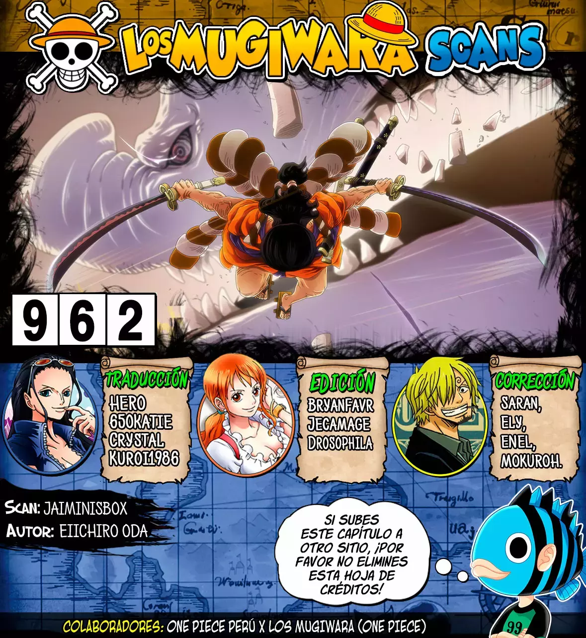 One Piece capítulo 962 página 1