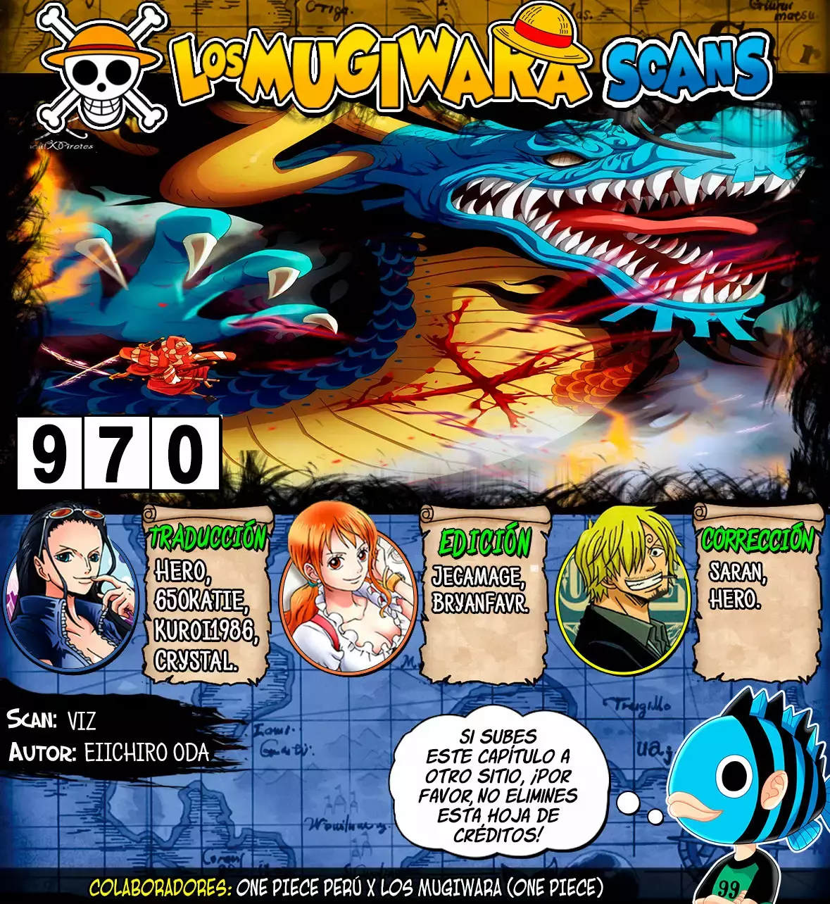 One Piece capítulo 970 página 1