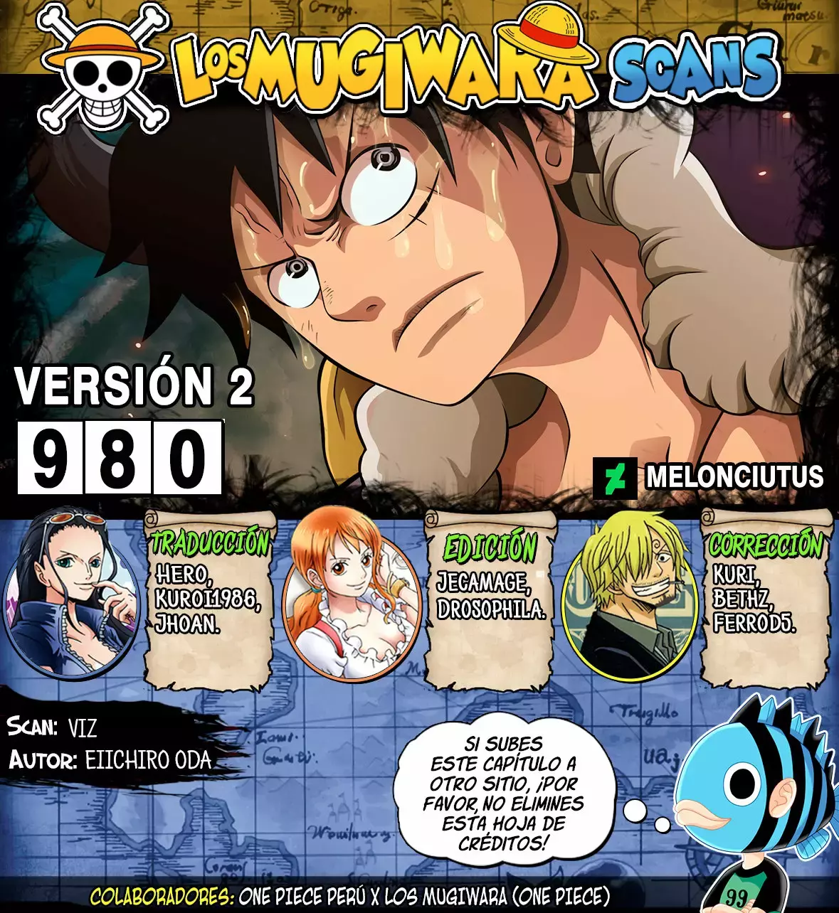 One Piece capítulo 980 página 1