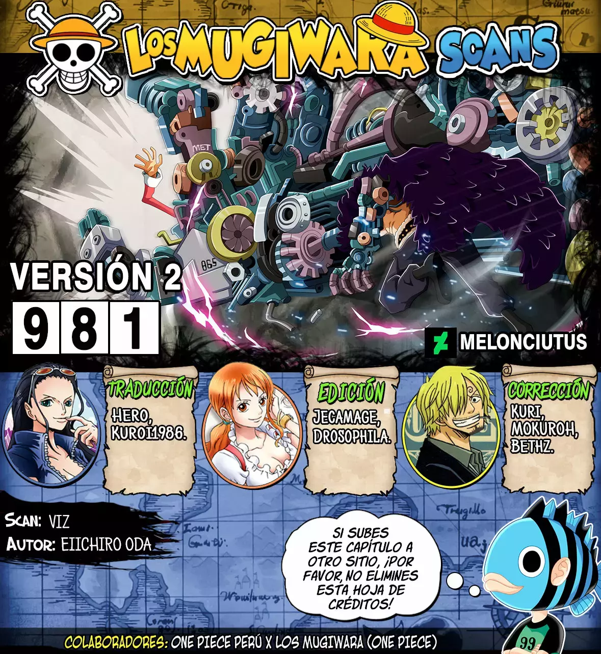 One Piece capítulo 981 página 1