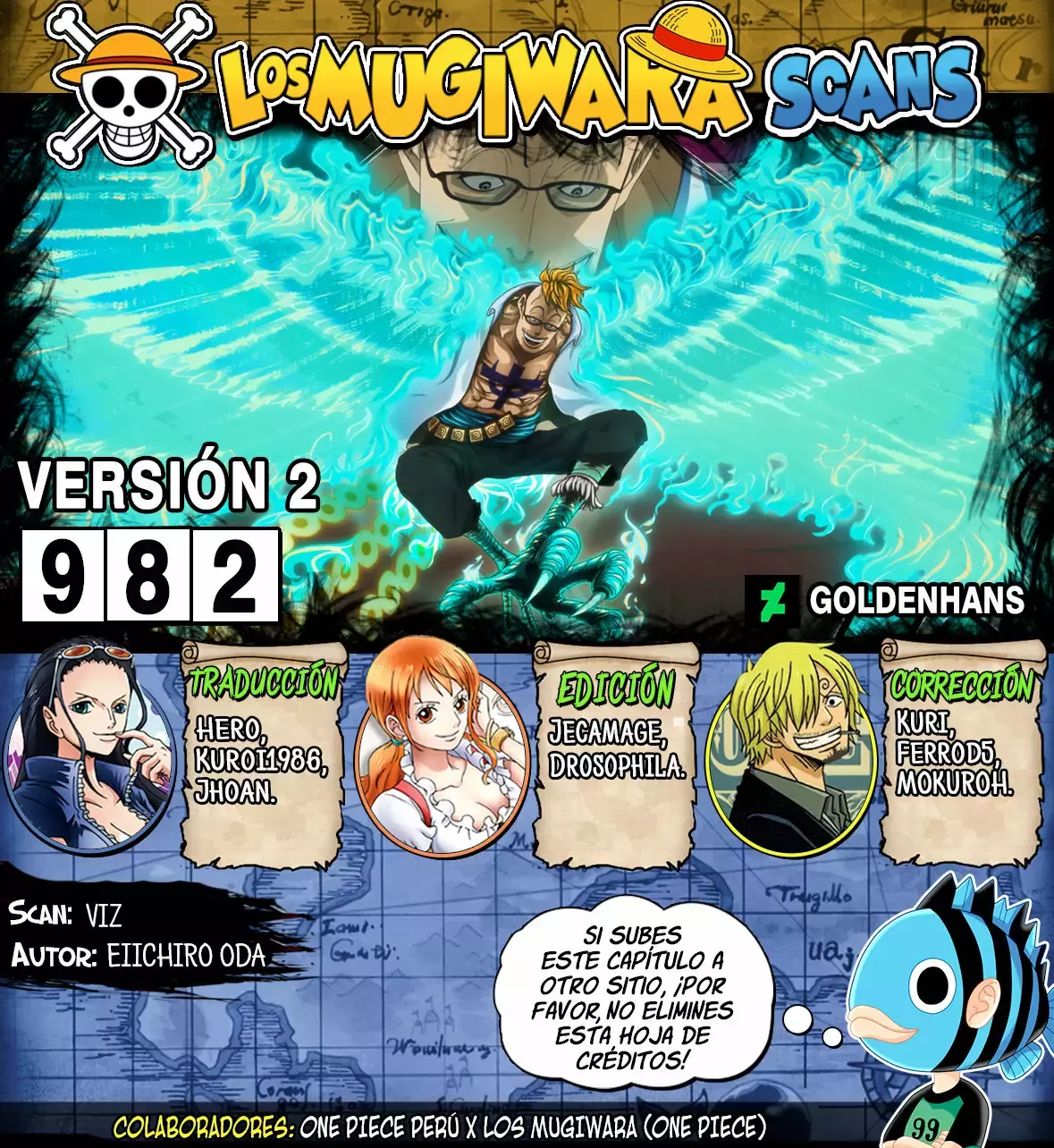 One Piece capítulo 982 página 1