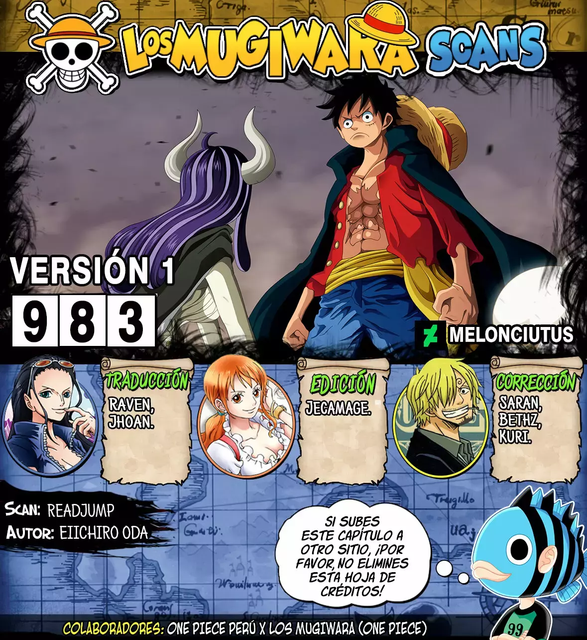One Piece capítulo 983 página 1